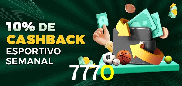 10% de bônus de cashback na 777O